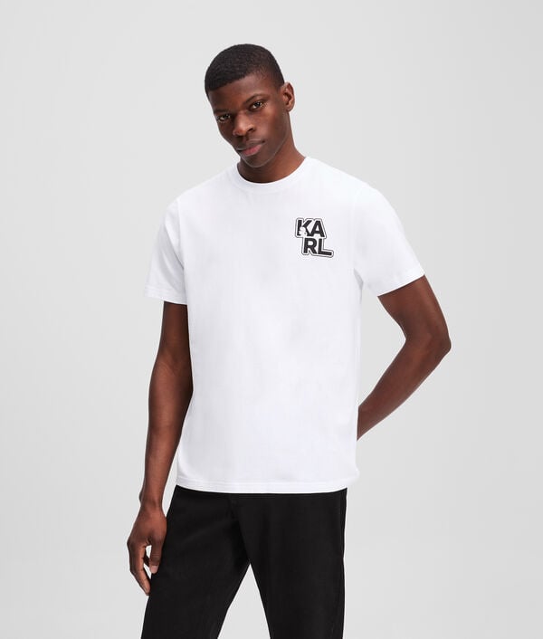 karl lagerfeld T-SHIRT ESPRIT UNIVERSITAIRE À LOGO KARL