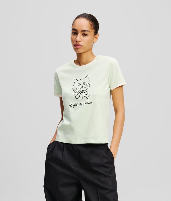 karl lagerfeld T-SHIRT SLIM KL X JORGE PARRA CHOUPETTE