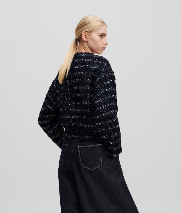 Karl Lagerfeld VESTE BOMBER EN BOUCLÉ KARL ESSENTIAL