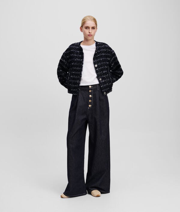 Karl Lagerfeld VESTE BOMBER EN BOUCLÉ KARL ESSENTIAL