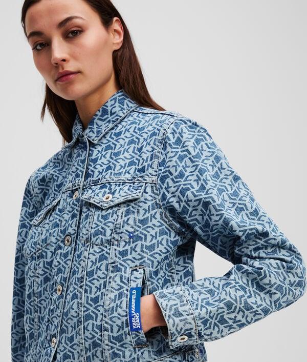 Karl Lagerfeld VESTE EN JEAN AVEC LE MONOGRAMME KLJ