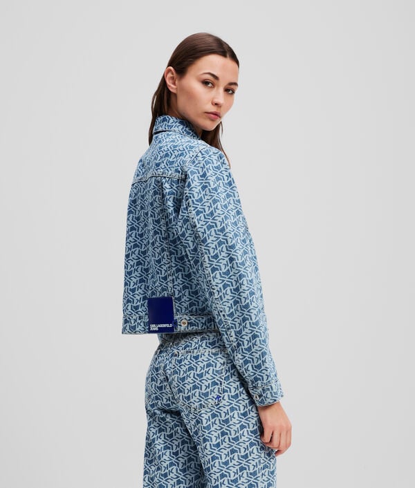 Karl Lagerfeld VESTE EN JEAN AVEC LE MONOGRAMME KLJ