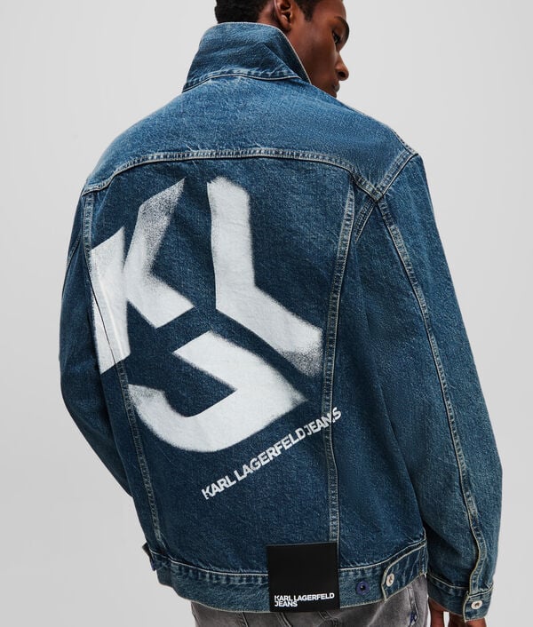 Karl Lagerfeld VESTE EN JEAN DÉCONTRACTÉE KLJ MONOGRAM