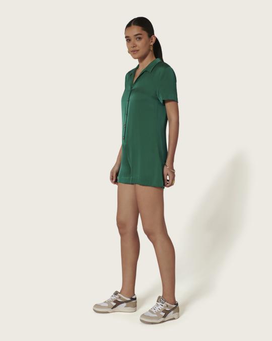 Karma Koma Combinaison Courte En Soie Rita JALAPENOS