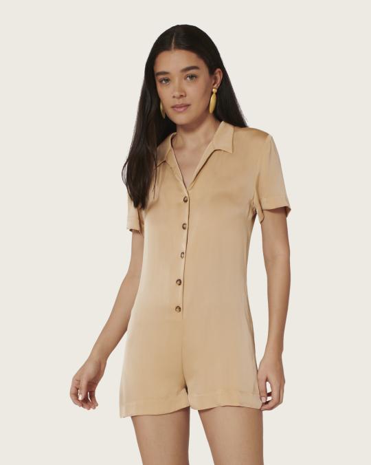 karma koma Combinaison courte en soie Rita JALAPENOS