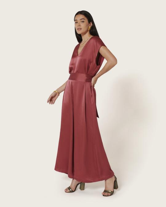 Karma Koma Combinaison Longue En Soie Alicante CANELLE