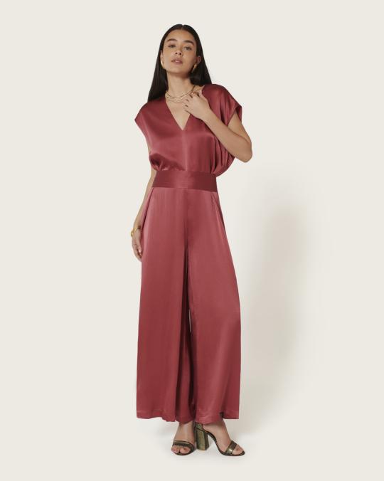 karma koma Combinaison longue en soie Alicante CANELLE