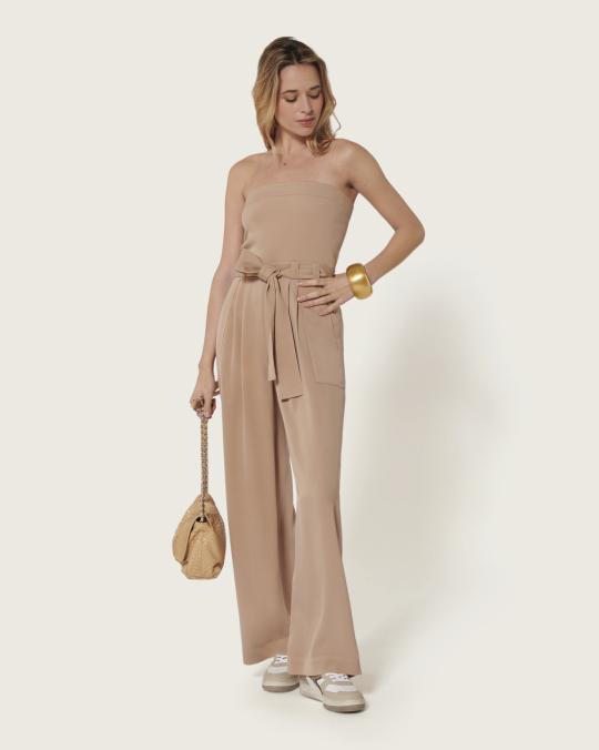 Karma Koma Combinaison Longue En Soie Harrison SOLEIL VERT