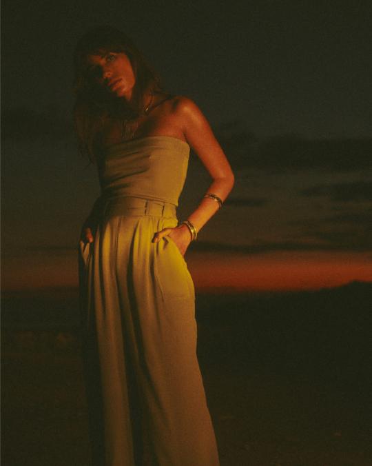 Karma Koma Combinaison Longue En Soie Harrison SOLEIL VERT