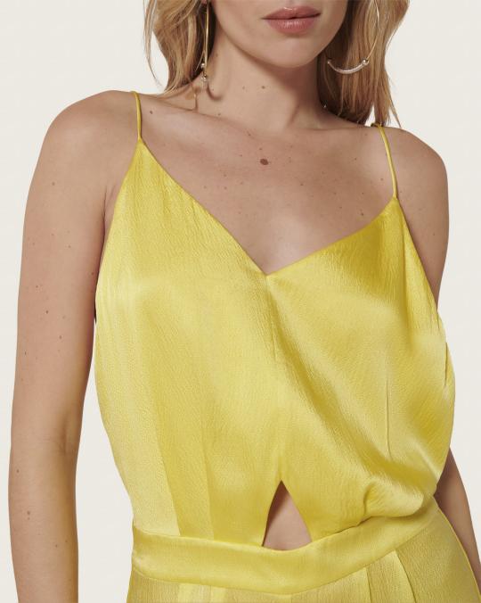 Karma Koma Combinaison Longue En Soie Swan COCA CHERRY