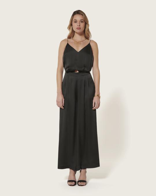 Karma Koma Combinaison Longue En Soie Swan COCA CHERRY