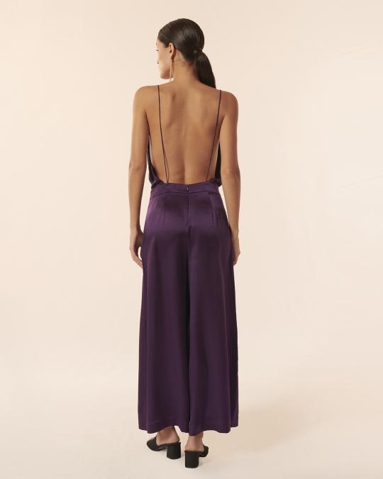 Karma Koma Combinaison Longue En Soie Swan COCA CHERRY