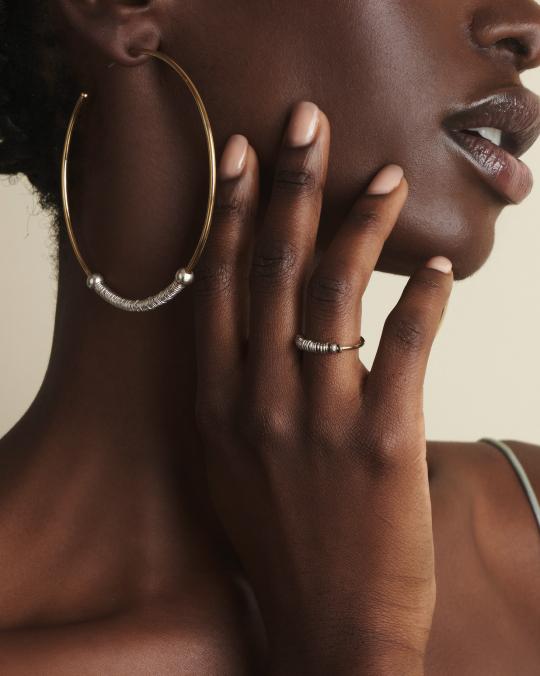 Karma Koma Bague Santi MIX SILVER GOLD