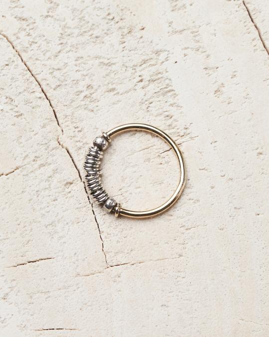 Karma Koma Bague Santi MIX SILVER GOLD