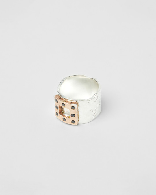 Karma Koma Bague Target MIX SILVER PINK