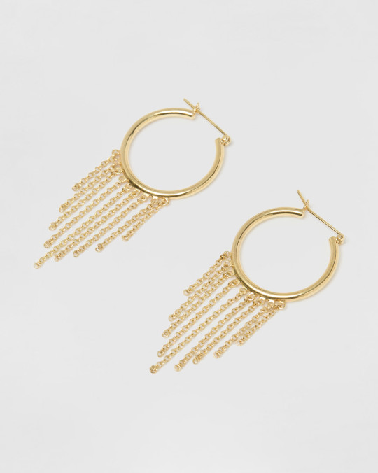 karma koma Boucles d'oreilles Fall Gold