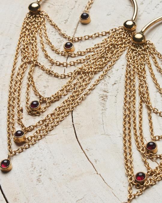 Karma Koma Boucles D'oreilles Mister T Gold