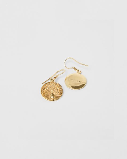 Karma Koma Boucles D'oreilles Peacock Gold