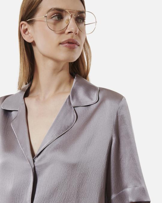 Karma Koma Chemise En Soie Harry LILAC