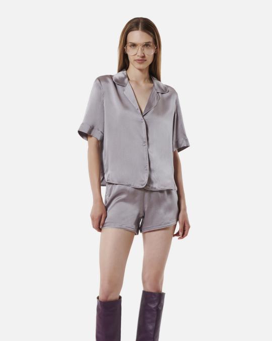 Karma Koma Chemise En Soie Harry LILAC