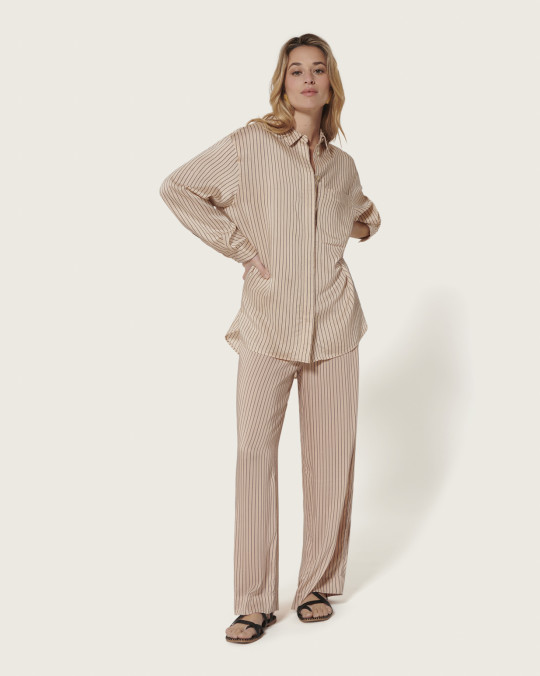 Karma Koma Chemise En Soie Rover SNOW