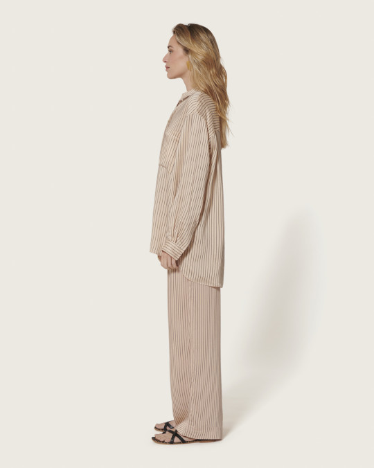 Karma Koma Chemise En Soie Rover SNOW