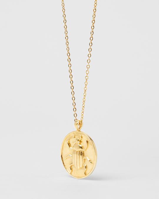 karma koma Collier Beatle médaillon 2 cm Gold