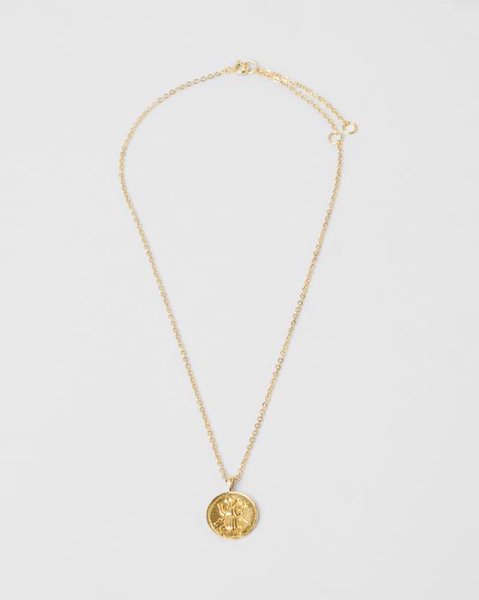 Karma Koma Collier Beatle Médaillon 3 Cm Gold