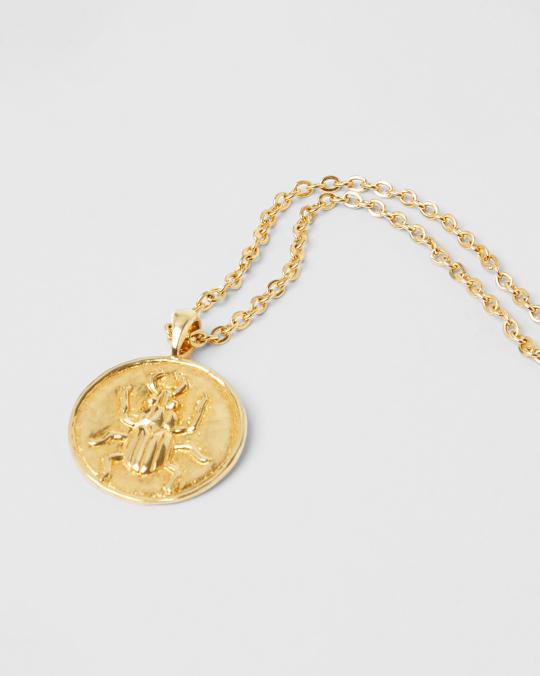 karma koma Collier Beatle médaillon 3 cm Gold