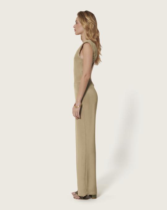 Karma Koma Combinaison Longue En Soie Gery BLACK