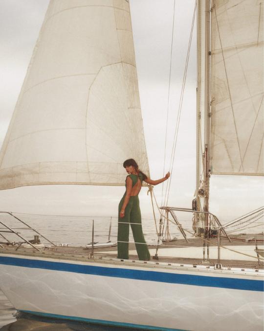 Karma Koma Combinaison Longue En Soie Gery BLACK