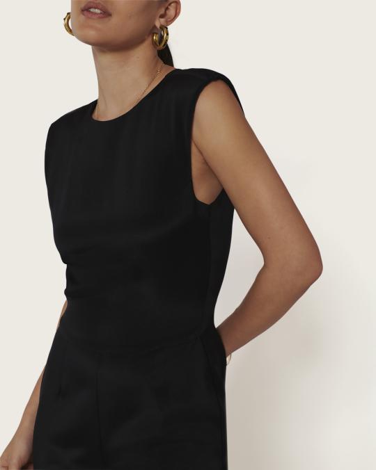 Karma Koma Combinaison Longue En Soie Gery BLACK