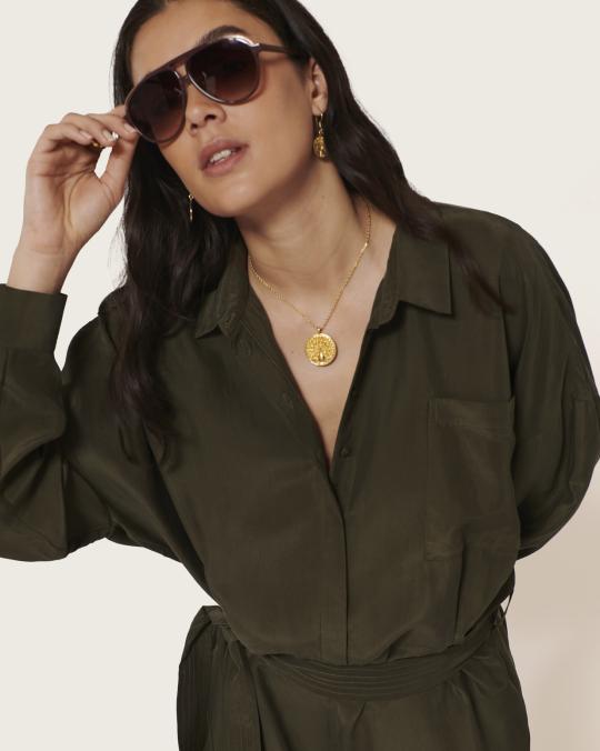 karma koma Combinaison longue en soie Imane CIGARE