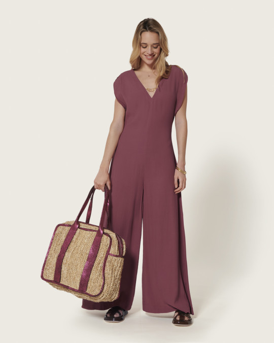 karma koma Grand sac Giulia CRACK GOLDEN PALM