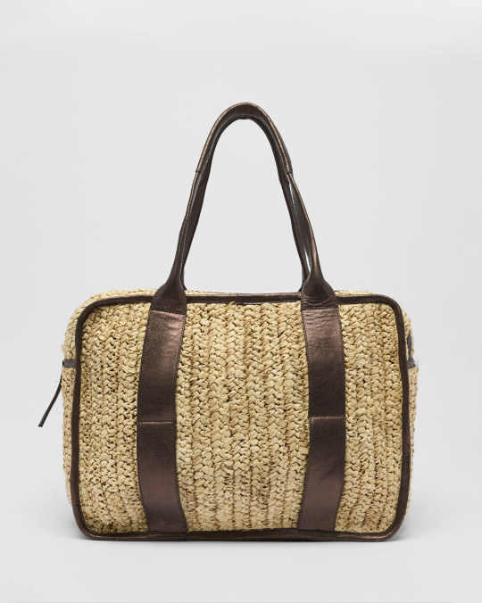 karma koma Grand sac Giulia CRACK GOLDEN PALM