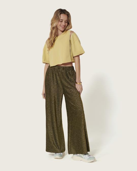 karma koma Pantalon Disco Gold