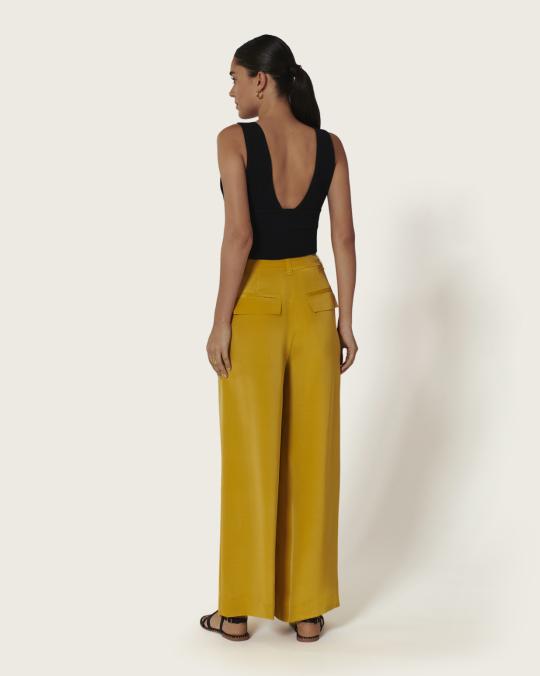 Karma Koma Pantalon En Soie Jones VANILLA