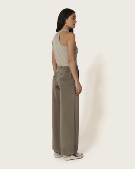 Karma Koma Pantalon En Soie Jones VANILLA