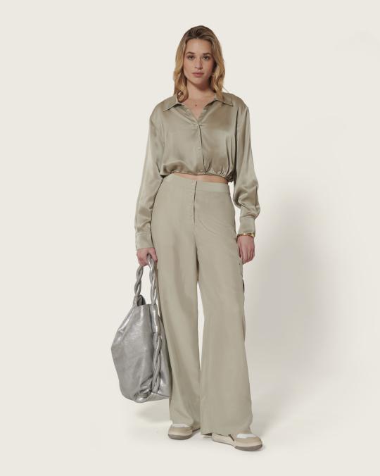 Karma Koma Pantalon En Soie Niko GECKO