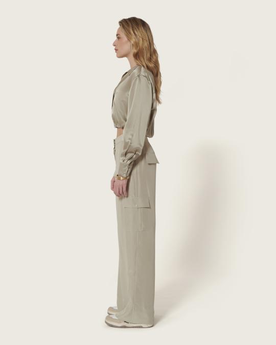 Karma Koma Pantalon En Soie Niko GECKO