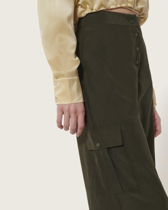 karma koma Pantalon en soie Niko GECKO