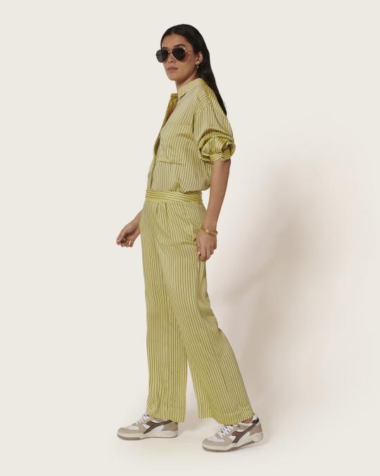 Karma Koma Pantalon En Soie Rover SNOW