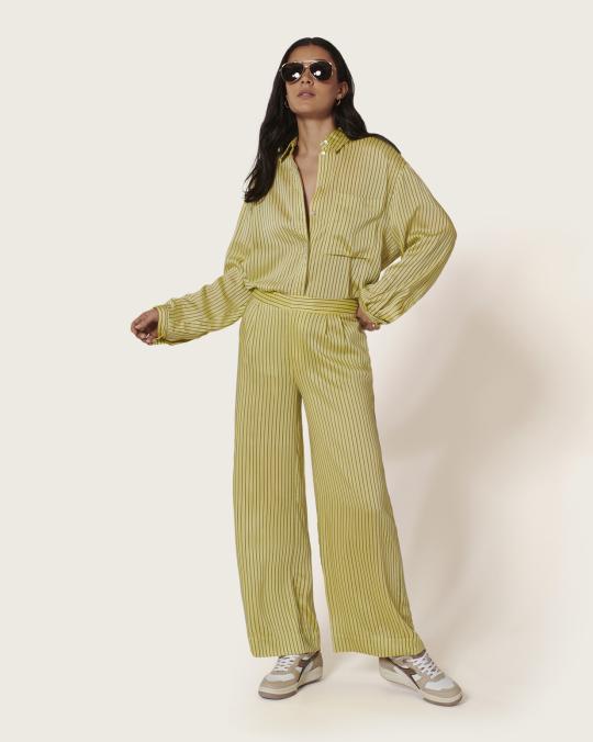 Karma Koma Pantalon En Soie Rover SNOW