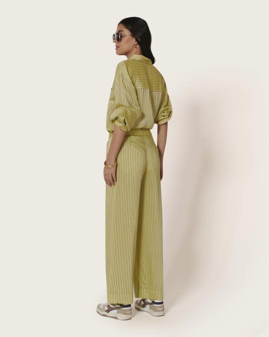 Karma Koma Pantalon En Soie Rover SNOW