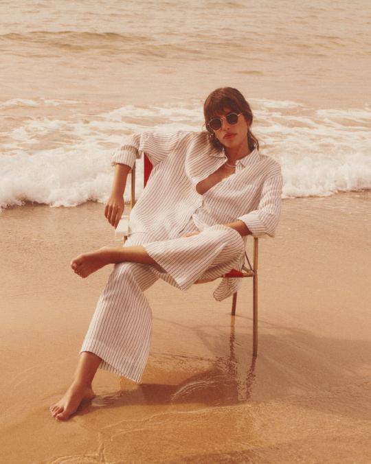 Karma Koma Pantalon En Soie Rover SNOW