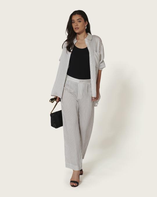 Karma Koma Pantalon En Soie Rover SNOW