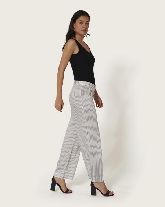 Karma Koma Pantalon En Soie Rover SNOW