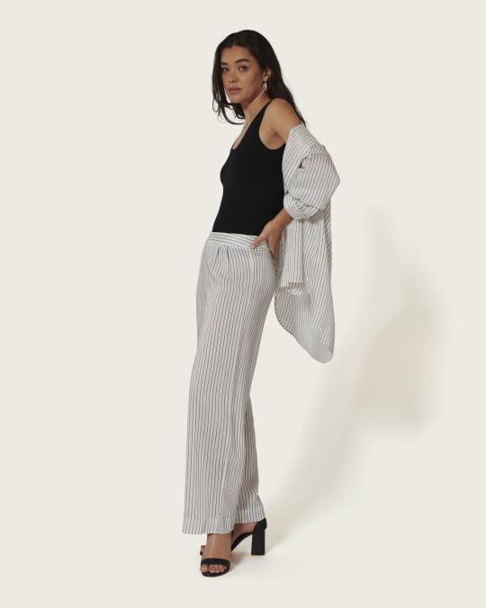 karma koma Pantalon en soie Rover SNOW