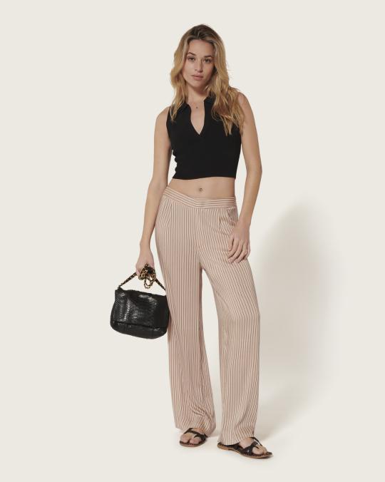 Karma Koma Pantalon En Soie Rover SNOW