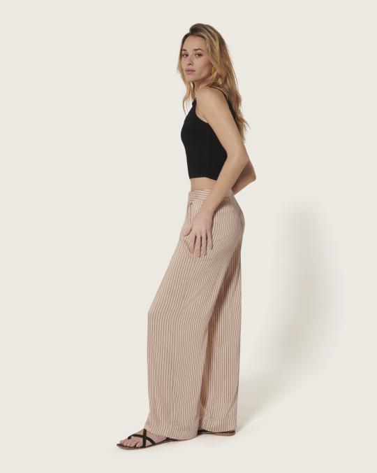 Karma Koma Pantalon En Soie Rover SNOW